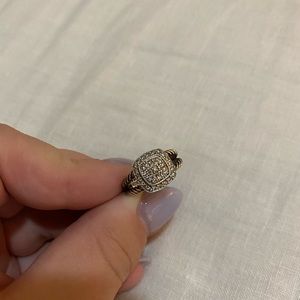 David Yurman Albion ring with diamonds
